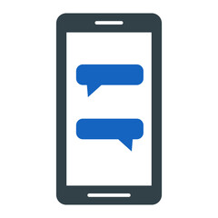 Mobile Chat Icon Design