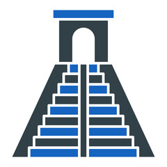 Mexico Pyramid Icon Design