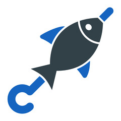 Fish Skewer Icon Design