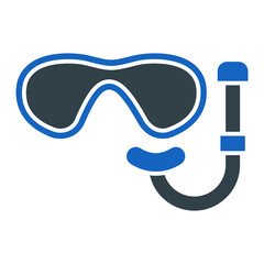 Diving Mask Icon Design