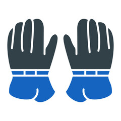 Hockey Gloves Icon Design