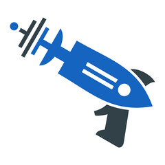 Space Gun Icon Design