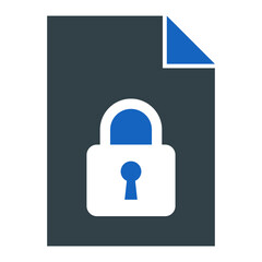 Document Lock Icon Design