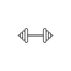 Gym, Fitness, Weight Thin Line Icon Vector Illustration Logo Template. Suitable For Many Purposes.
