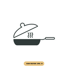 Cooking pan icons  symbol vector elements for infographic web