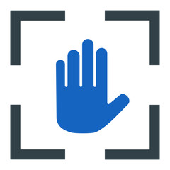 Hand Scan Icon Design