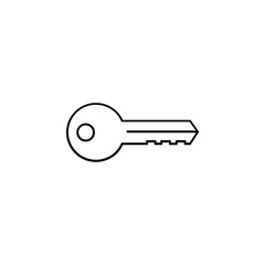 Key Thin Line Icon Vector Illustration Logo Template. Suitable For Many Purposes.