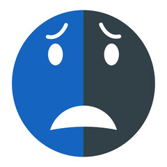 Afraid Emoji Icon Design