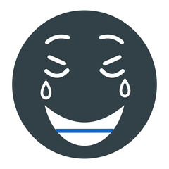 Laugh Emoji Icon Design