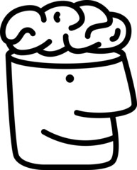 Think outline icon