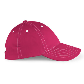Get this Side View Stylish Sport Hat Mockup In Dark Sangria Color, to finish your design process, for even more beautiful results