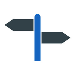 Directional Sign Icon Design