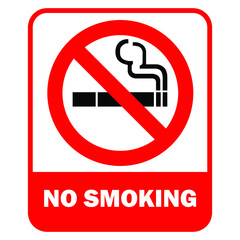 no smoking sign with warning text and background