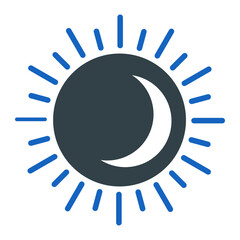 Lunar Eclipse Icon Design