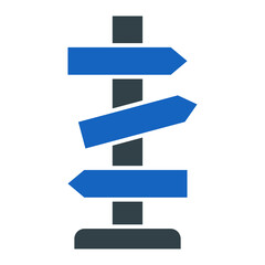 Road Board Icon Design