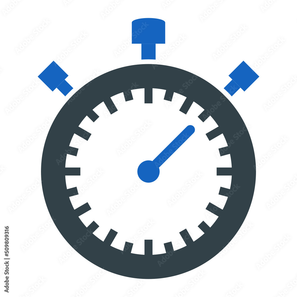 Poster Stop Watch Icon Design