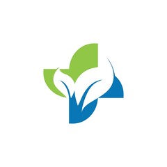 Obraz premium Health Medical Logo template vector illustration design