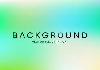 Abstract green blurred gradient mesh background. Graphic color, modern banner, nature backdrop. Vector illustration.
