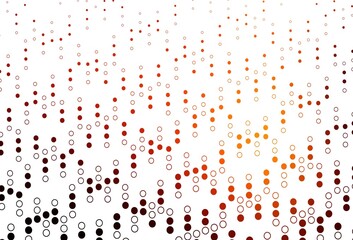 Light Orange vector cover with spots.