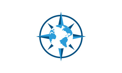 World compass logo design