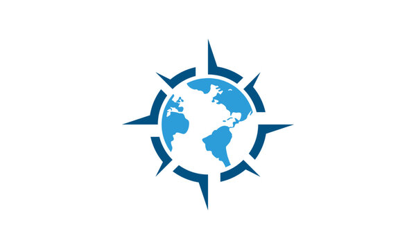 World compass logo design