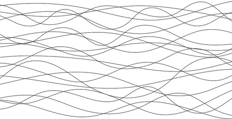 Hand drawn lines. Abstract pattern wave simple seamless, smooth pattern, web design, greeting card, textile, Technology background, Eps 10 vector illustration