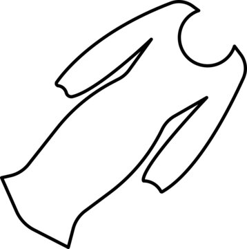 recommend clip art: dress outline hand drawn line art