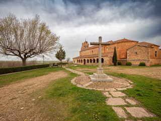 Romanesque church of Santa María de Riaza in the province of Segovioa, a UNESCO World Heritage Site.
