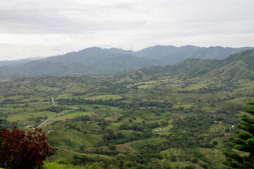 View from the hill Montaña Redonda, Dominican Republic