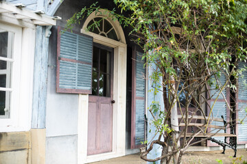 Fototapeta na wymiar old door European-style Japanese house 