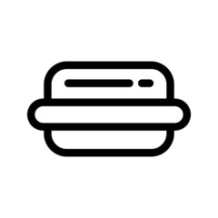 Hot Dog Icon Vector Symbol Design Illustration