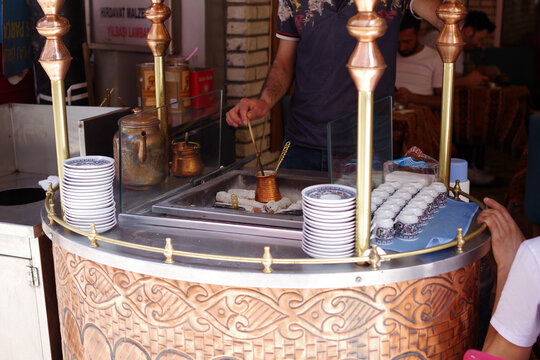 Pr&eacute;paration du caf&eacute; turc