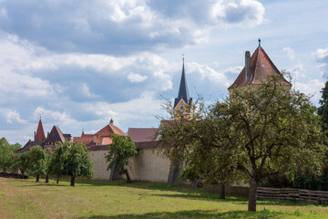 Fototapeta na wymiar Stadtmauer von Berching