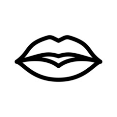 Lips Icon Vector Symbol Design Illustration