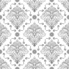 Orient vector classic black and white pattern. Seamless abstract background with vintage elements. Orient pattern. Ornament for wallpapers and packaging