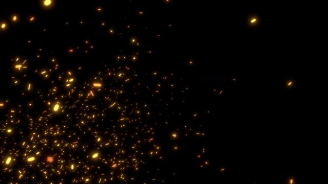burning fire embers action backdrop video