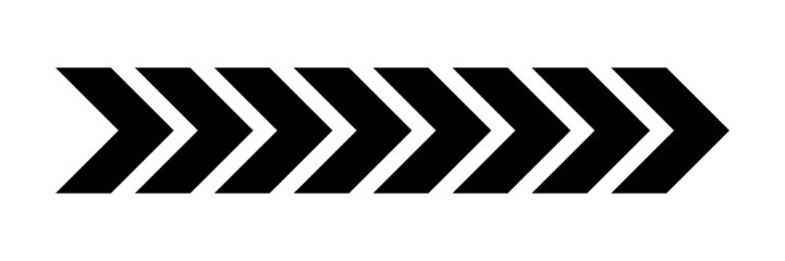 Arrow chevron symbol. Black arrows symbols set. Blend effect. Vector isolated on white.