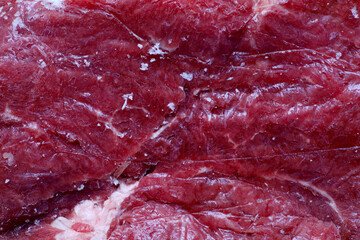 close-up of raw meat detail