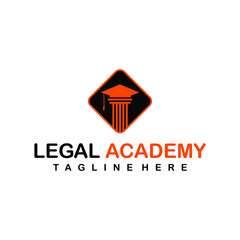 legal school academy logo design creative