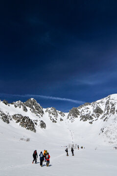 Japanese Central Alps, Senjojiki curl, winter, 冬の千畳敷カール