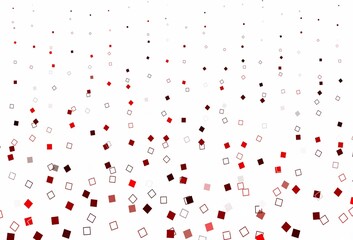 Light Red vector background with rectangles.