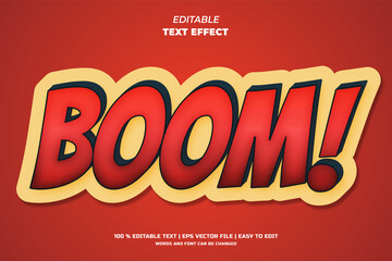 Boom comic editable text effect © Toing