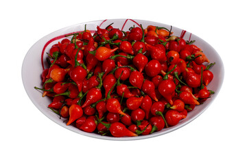 Chili peppers called biquinho in a bowl