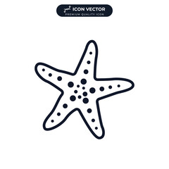 Obraz premium starfish icon symbol template for graphic and web design collection logo vector illustration