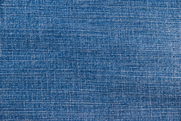 Stylish blue denim background with copy space