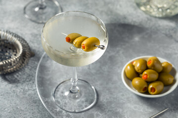 Boozy Refreshing Dry Gin Martini