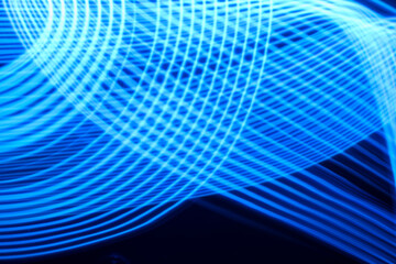 Blue abstract background of LED lines