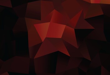 Dark Red vector cover with polygonal style.
