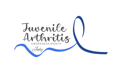 Fototapeta na wymiar Juvenile Arthritis awareness month is observed every year in July. vector banner, poster, card, background design, it is usually an autoimmune disorder, observed each year during July