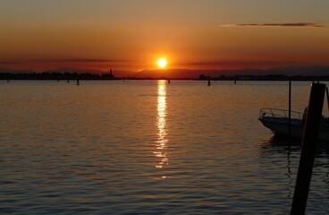 postcard from romantic lagoon of Venice Italy